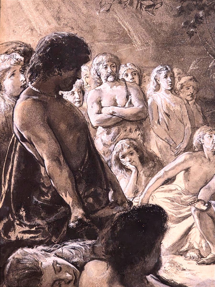 Gouache Painting By Fortunino Matania (1881–1963) *caratacus And The Britons*, 1920-photo-6