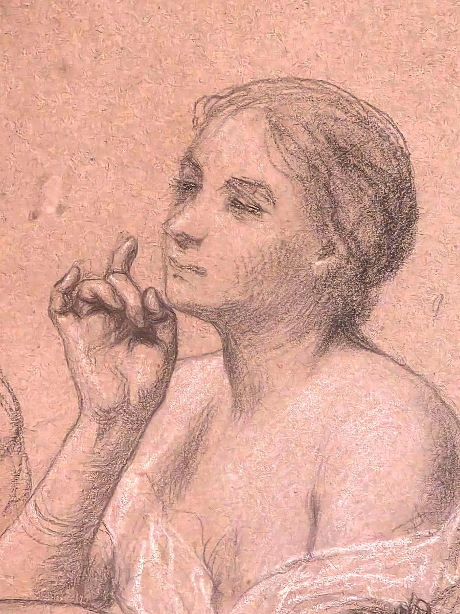 Pencil Study For *don Juan* By Louis Devedeux (1820–1874)-photo-2