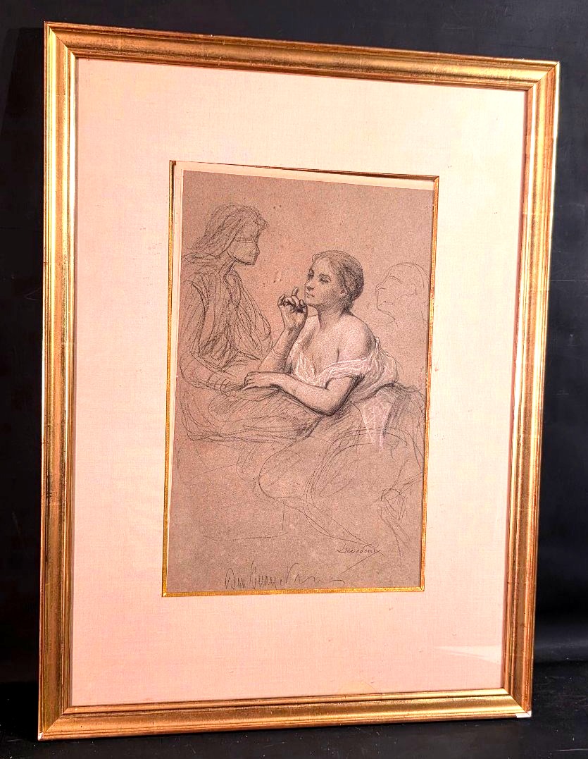 Pencil Study For *don Juan* By Louis Devedeux (1820–1874)