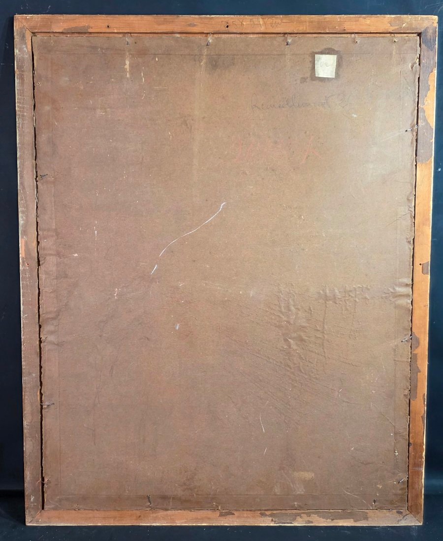 Oil Painting, "abstract Composition" (cubism), Signed By Jean-pierre Floch (1937–2015)-photo-3