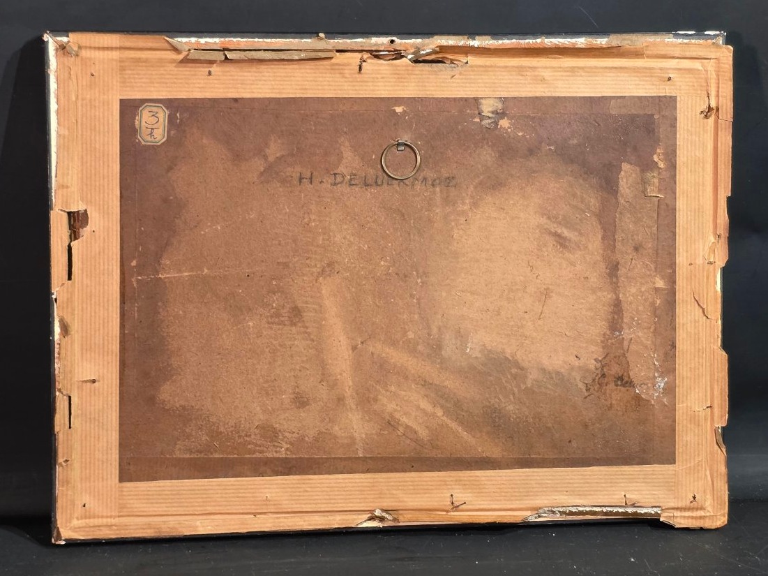 Tableau encre Chat signé Henri DELUERMOZ  (1876-1943)-photo-2