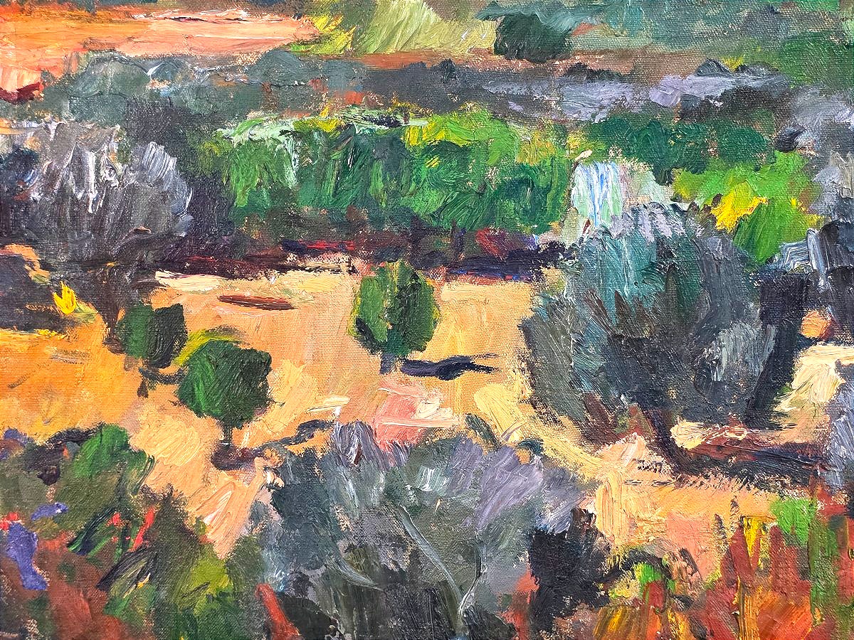 Tableau Huile Paysage Orientaliste atelier Paul HANNAUX (1899-1954) -photo-4