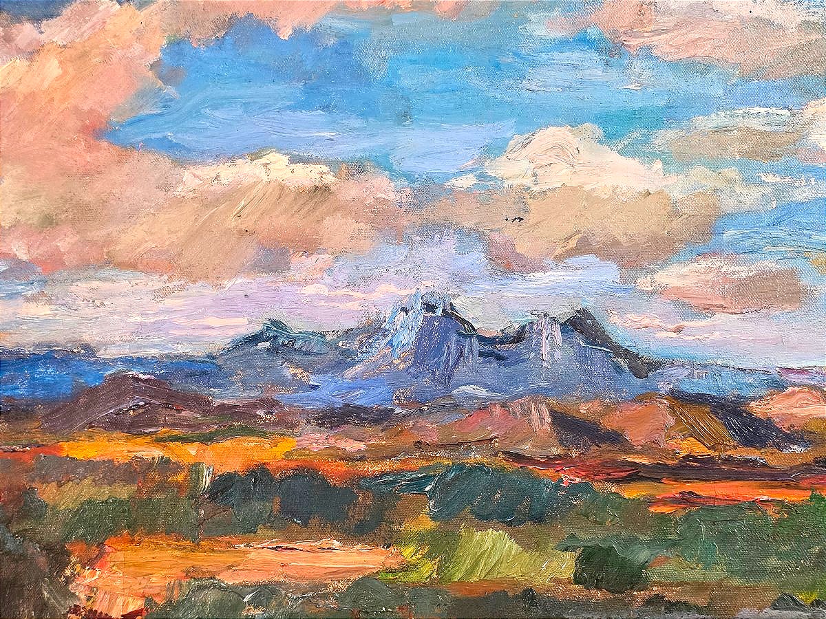 Tableau Huile Paysage Orientaliste atelier Paul HANNAUX (1899-1954) -photo-1