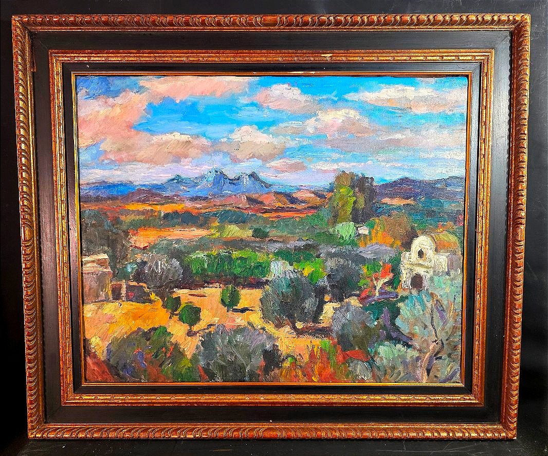 Tableau Huile Paysage Orientaliste atelier Paul HANNAUX (1899-1954) 