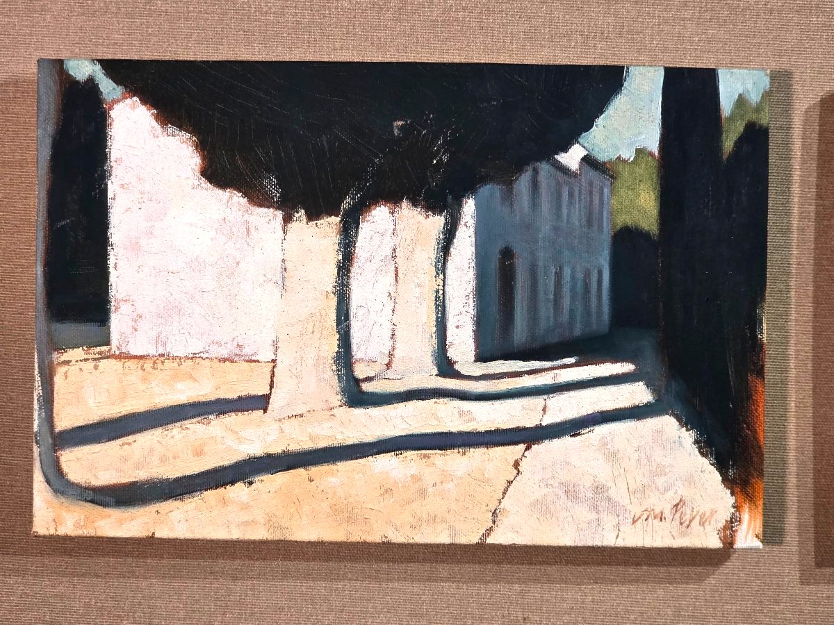 Tableau Huile Provence Paysages Superbe Diptyque Original par Jean-Marie PEYER -photo-2