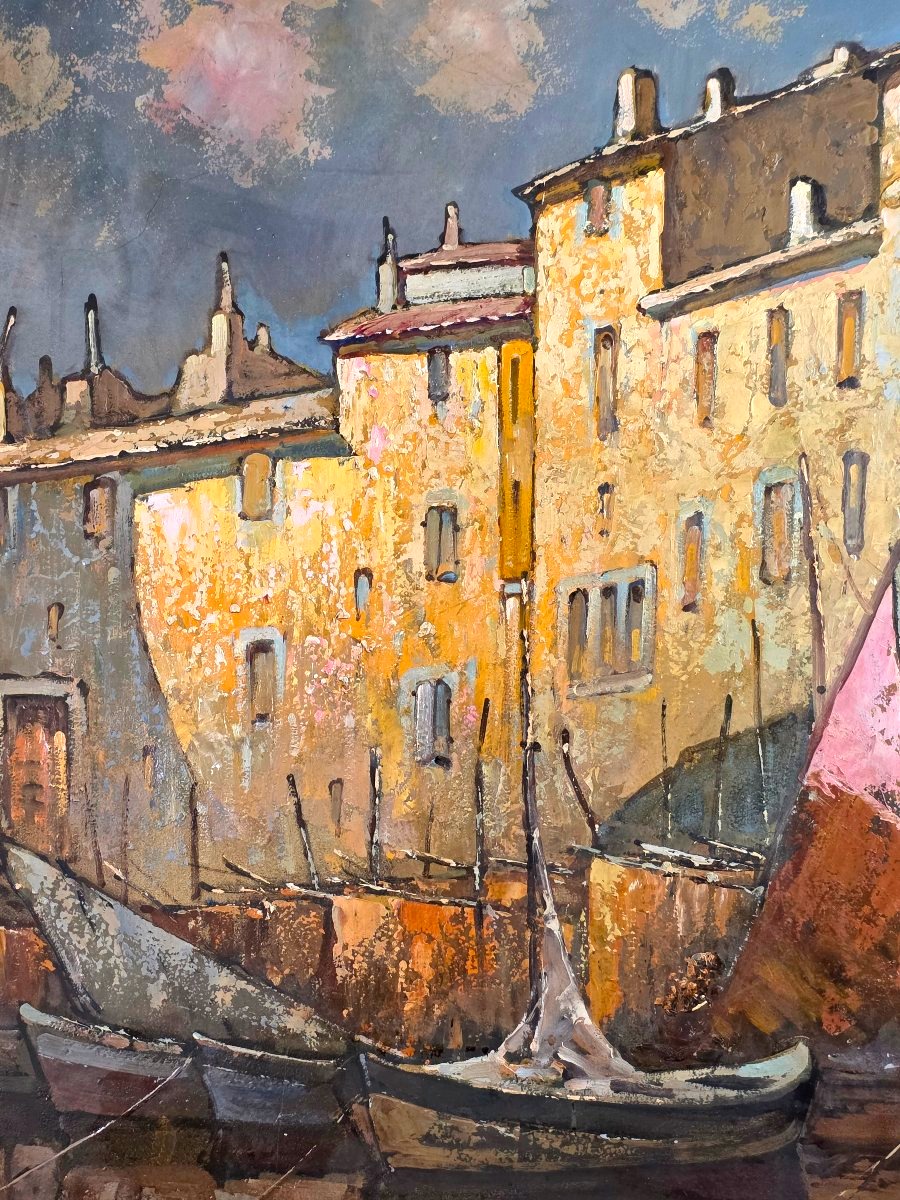 Oil Painting: Martigues And Villefranche, Signed By Maurice Vagh Weinmann (1899–1986)-photo-4