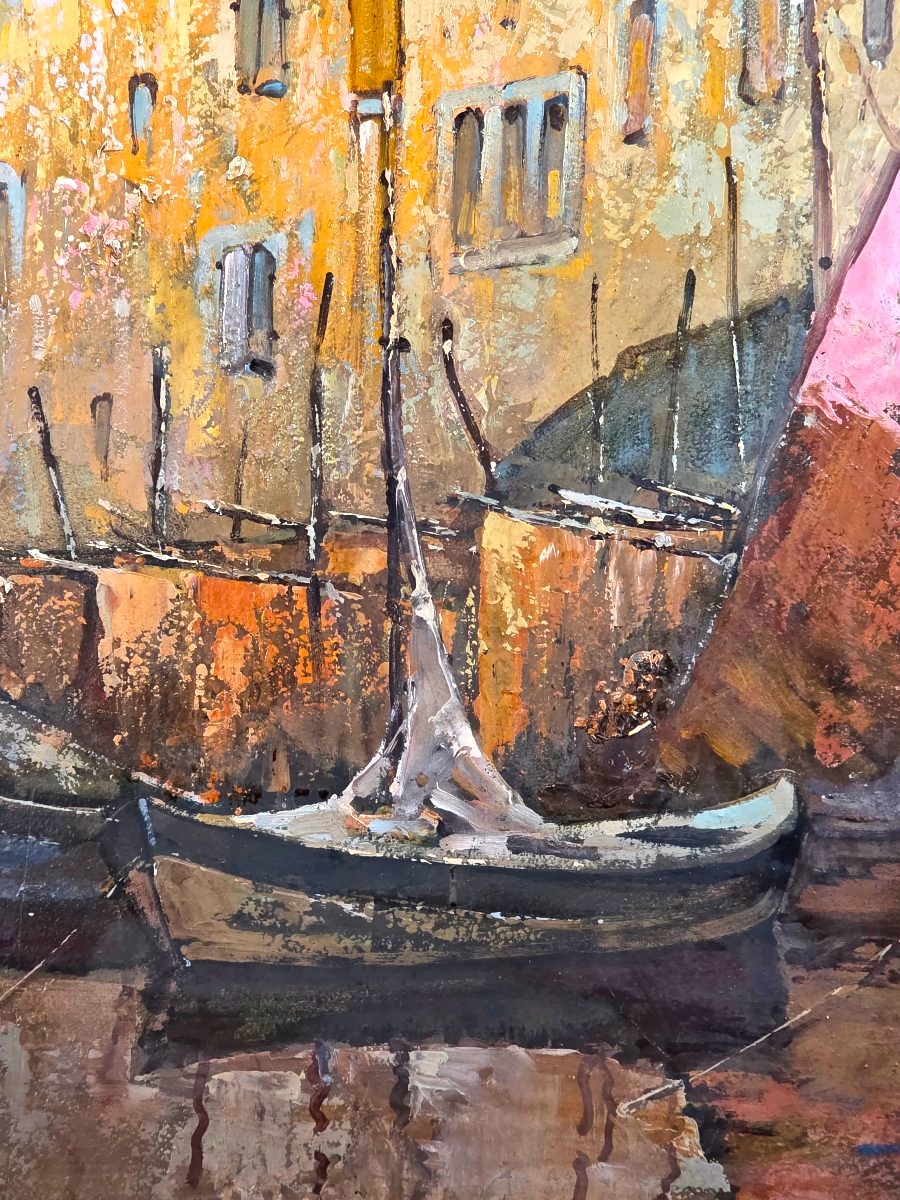 Oil Painting: Martigues And Villefranche, Signed By Maurice Vagh Weinmann (1899–1986)-photo-1
