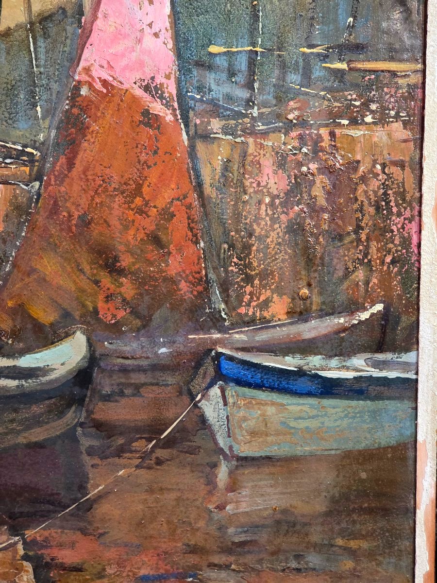 Oil Painting: Martigues And Villefranche, Signed By Maurice Vagh Weinmann (1899–1986)-photo-2