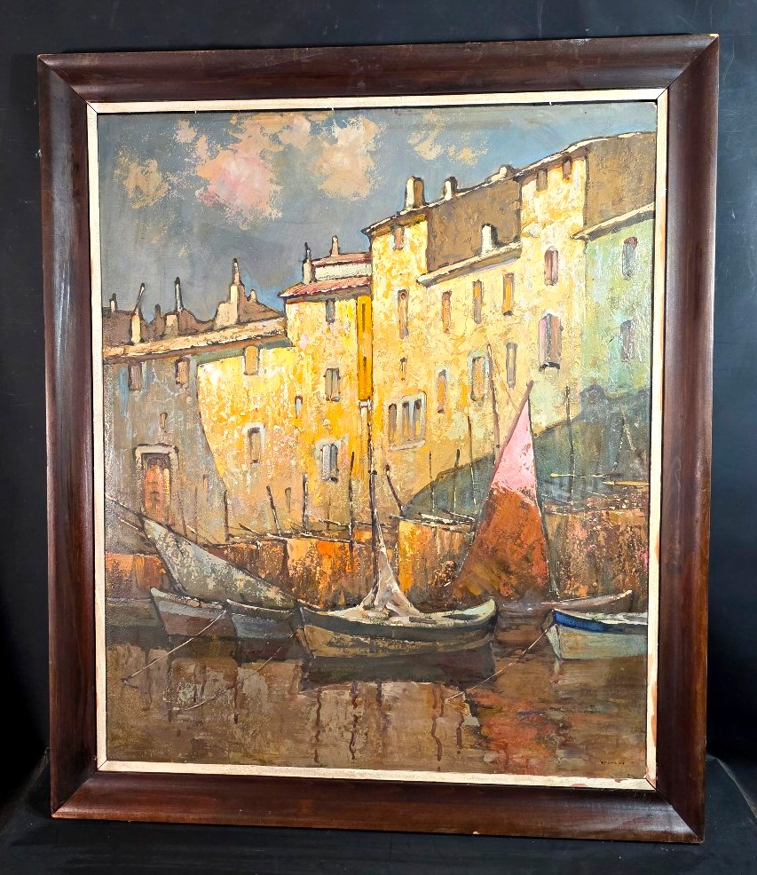 Oil Painting: Martigues And Villefranche, Signed By Maurice Vagh Weinmann (1899–1986)