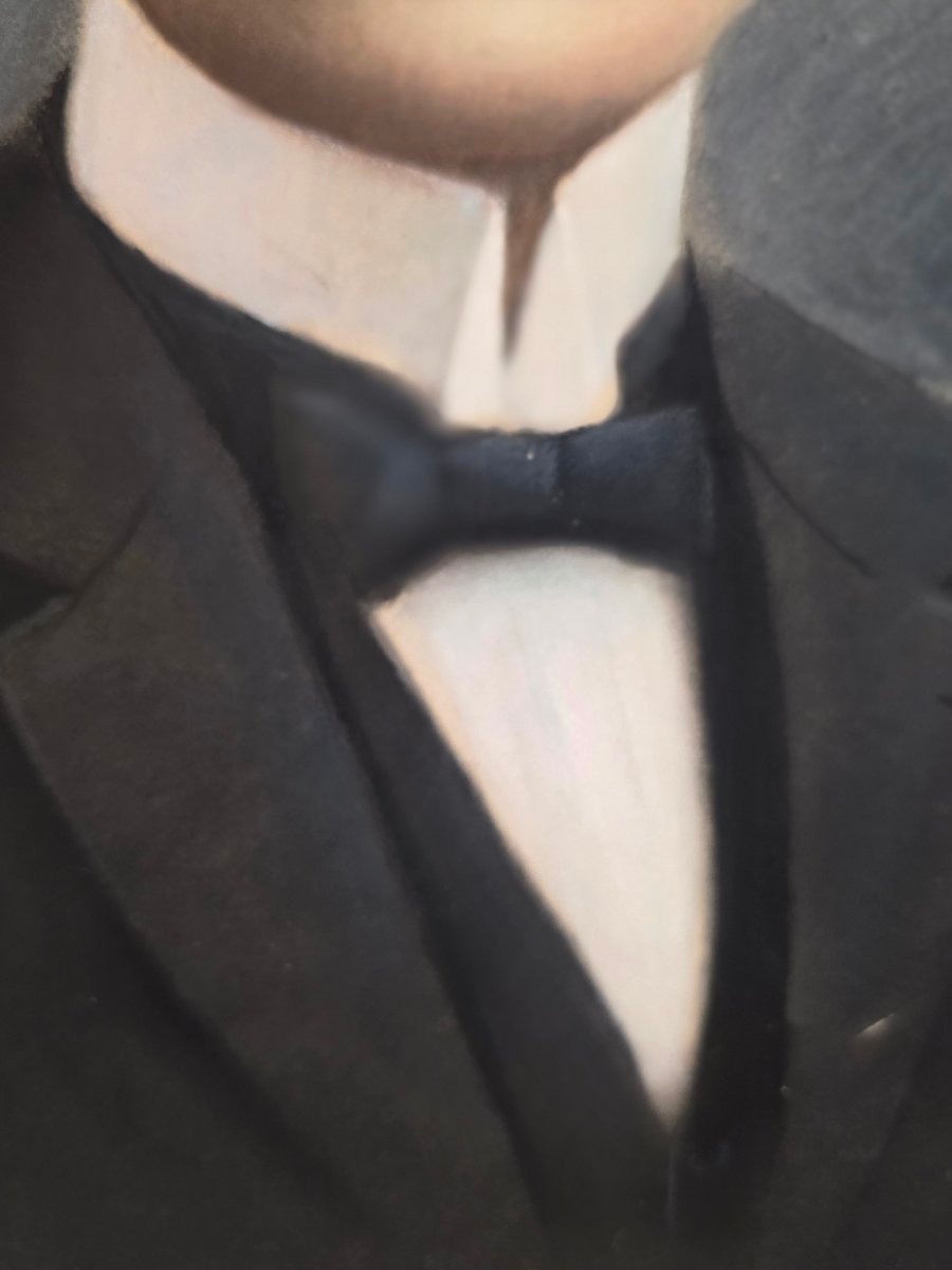 Antique Painting: Portrait Of A Man, Belle époque, Pastel, Signed By Jules Georges Pascal-photo-1