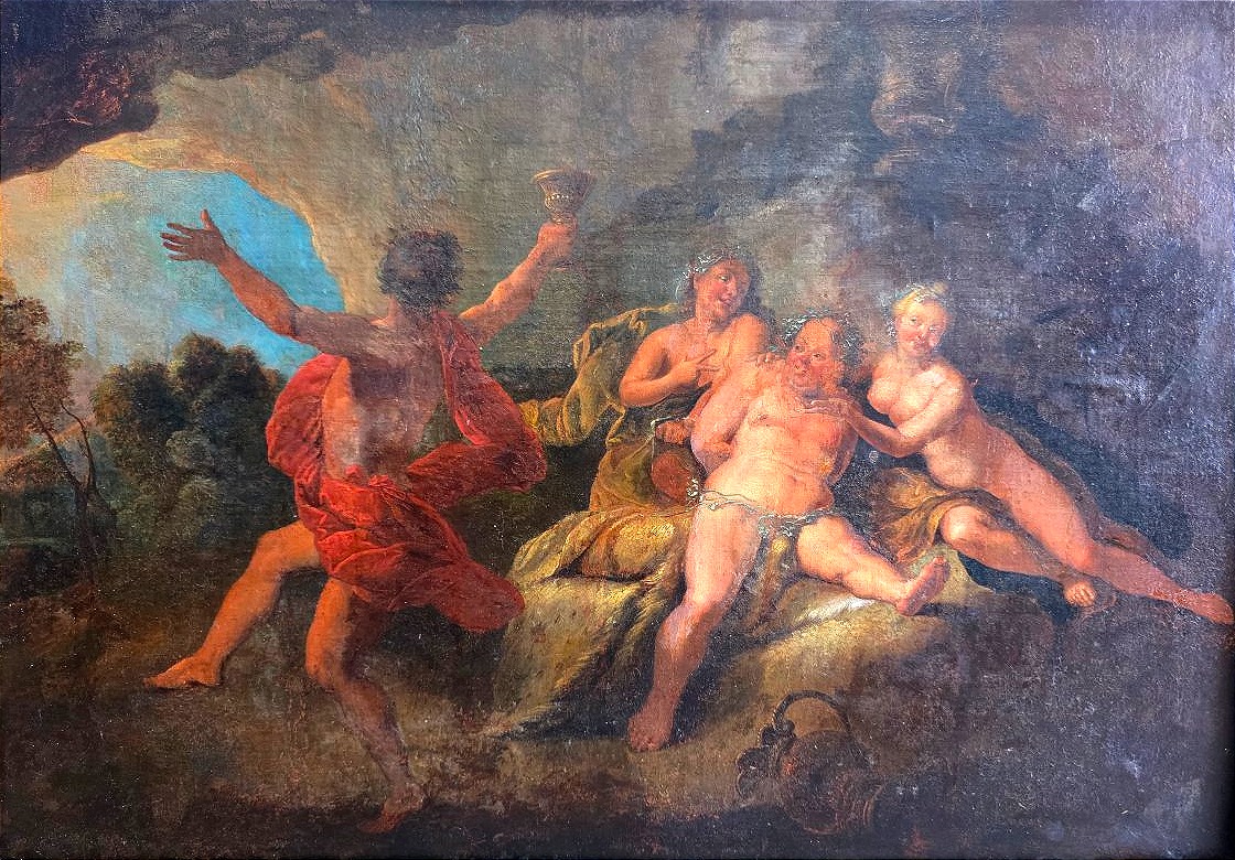 "bacchanalian Scene" After Titian, Attributed To Nicolas Bertin (1667–1736) ​-photo-2