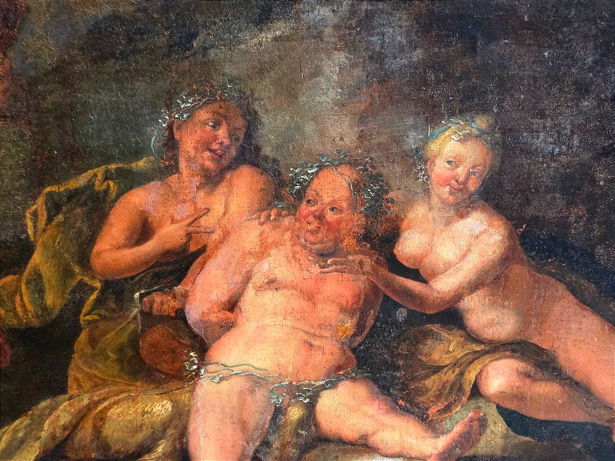 "bacchanalian Scene" After Titian, Attributed To Nicolas Bertin (1667–1736) ​-photo-4