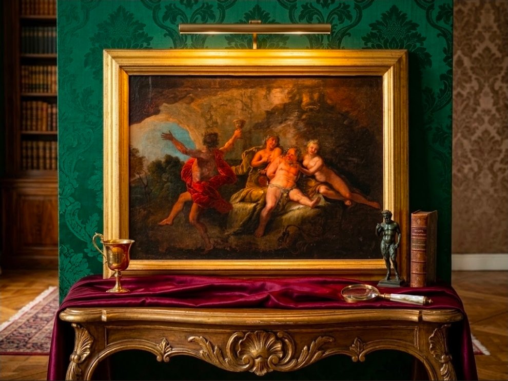 "bacchanalian Scene" After Titian, Attributed To Nicolas Bertin (1667–1736) ​