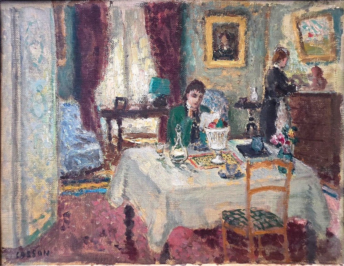 Jean-louis Marcel Cosson (1878–1956) – A Bourgeois Interior Scene With A Letter ​-photo-2