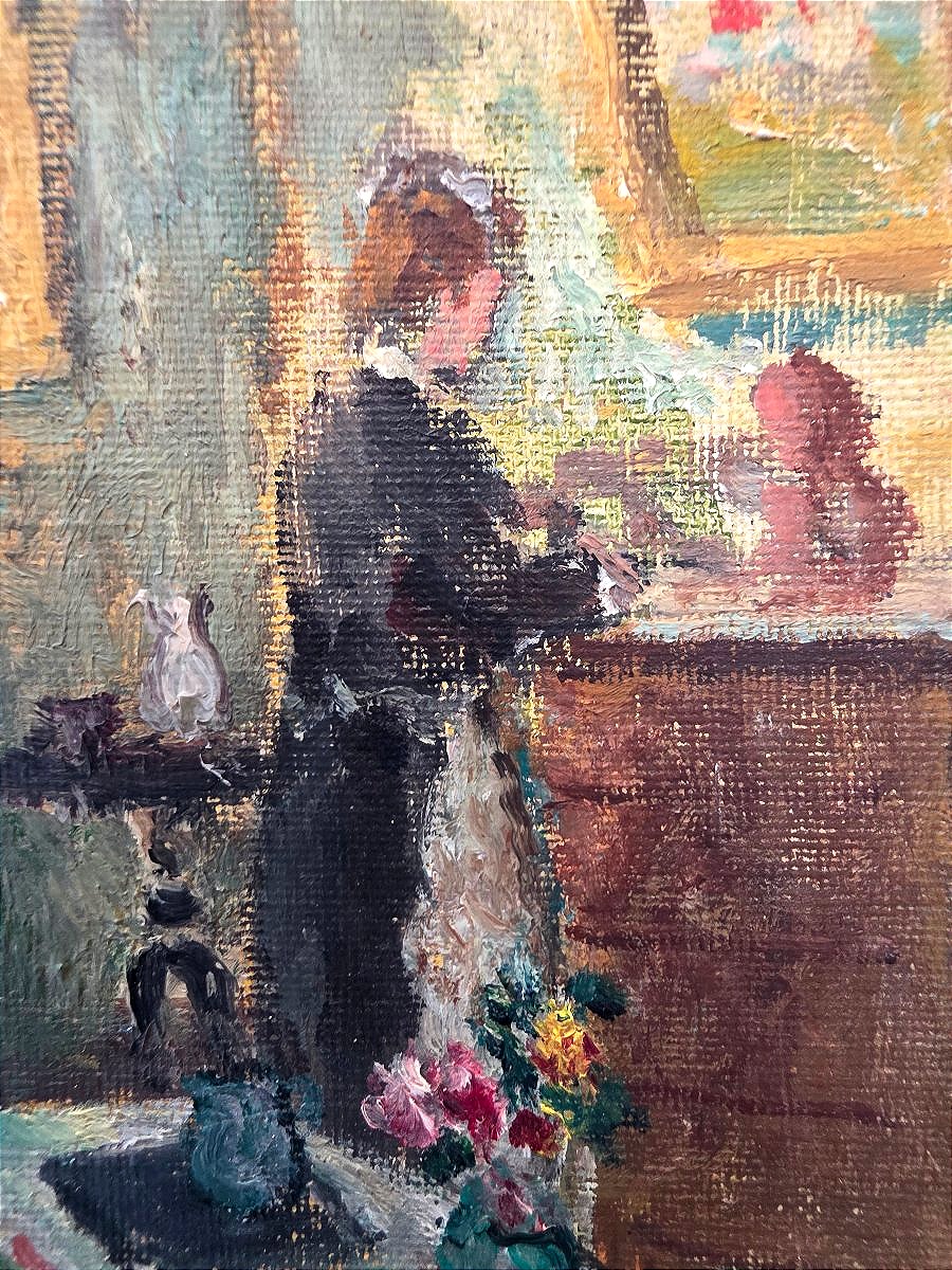 Jean-louis Marcel Cosson (1878–1956) – A Bourgeois Interior Scene With A Letter ​-photo-5