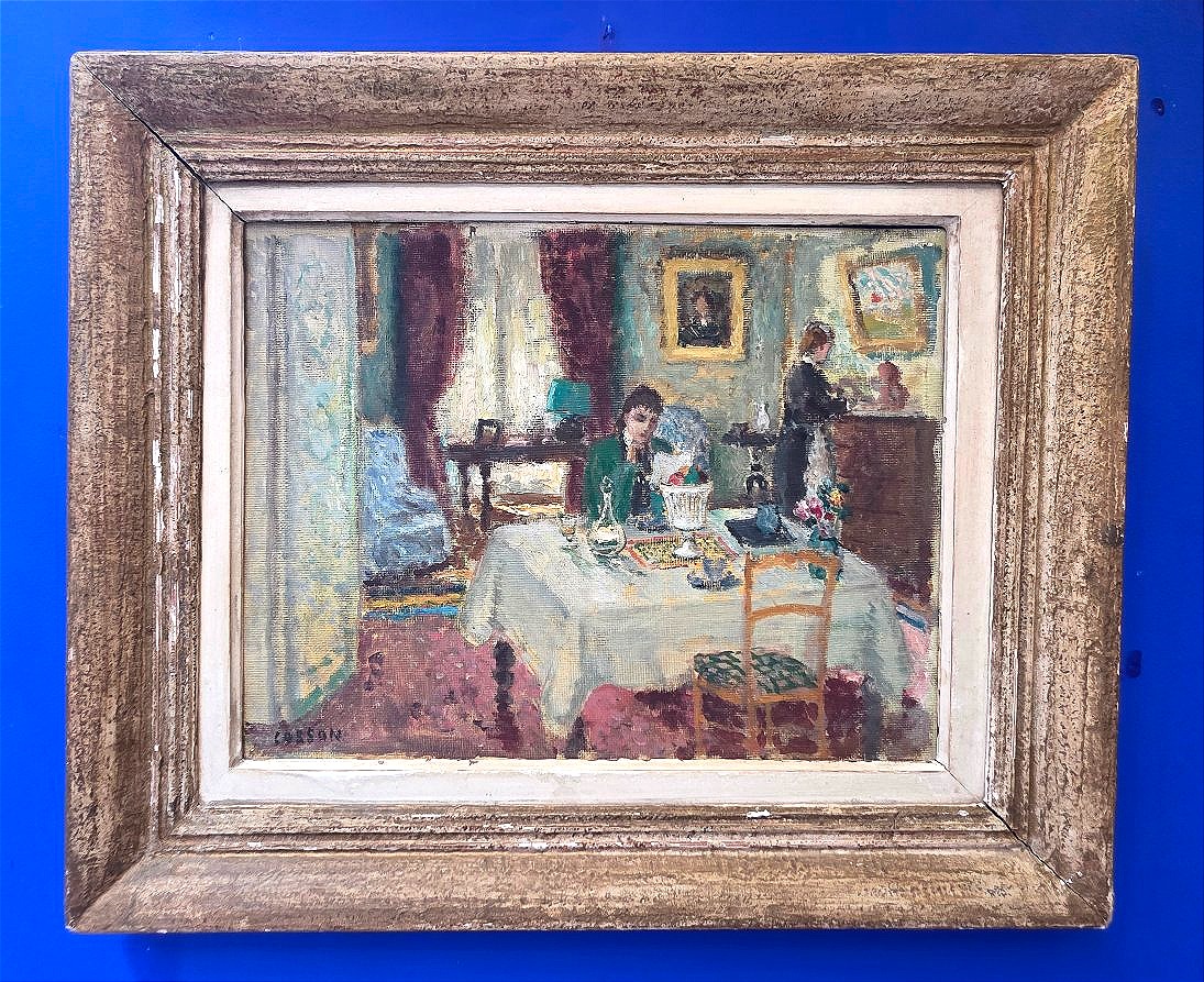 Jean-louis Marcel Cosson (1878–1956) – A Bourgeois Interior Scene With A Letter ​