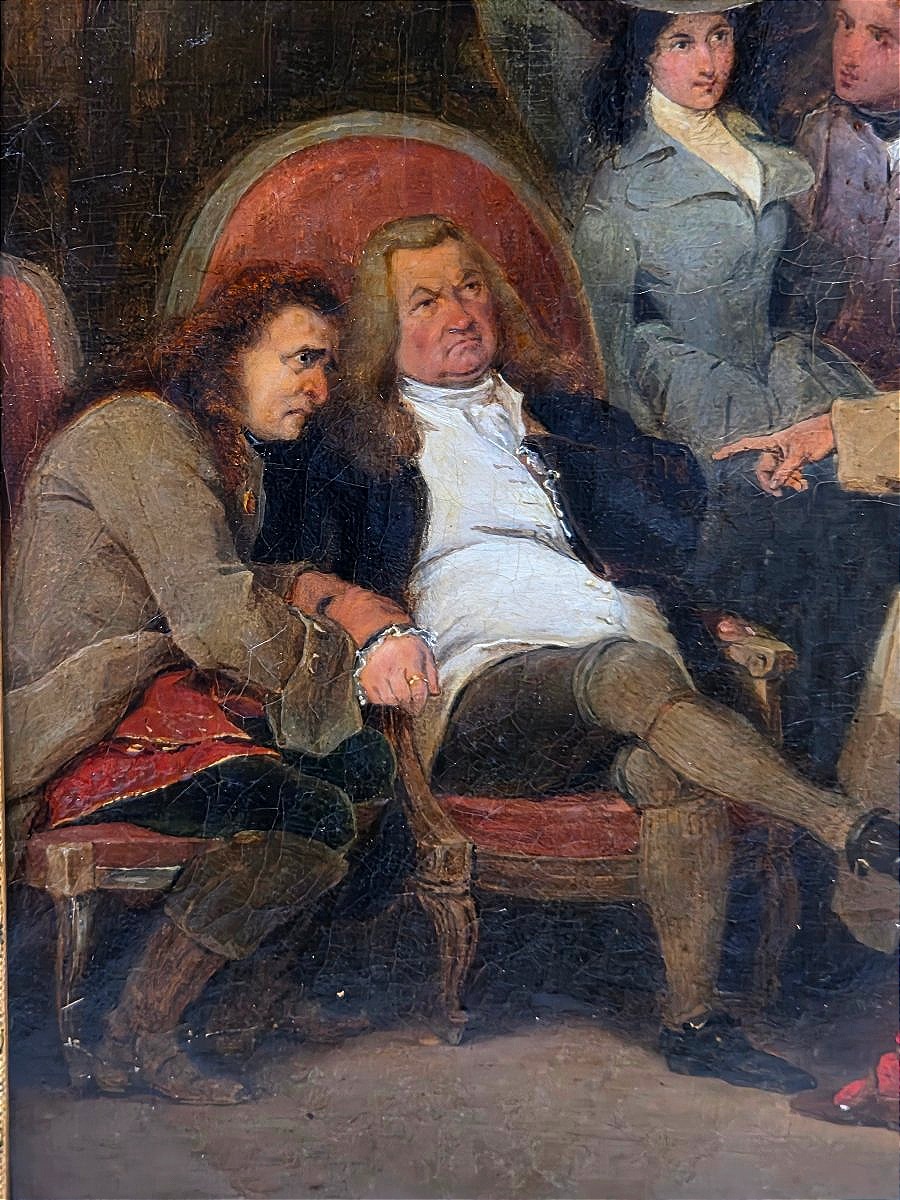 ​Attribué à Ernest MEISSONIER (1815-1891) – Scène de genre historique au XVIIe-XVIIIe siècle-photo-3