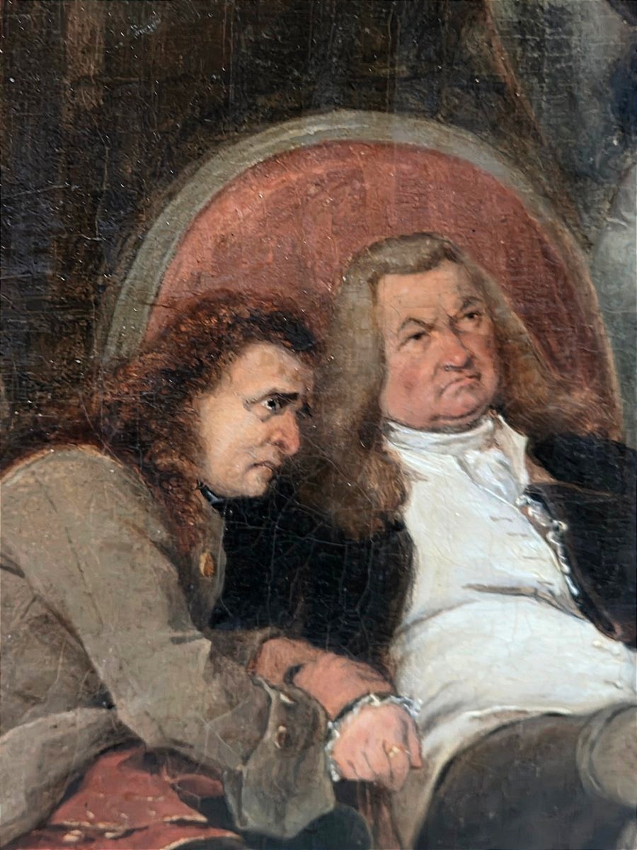 ​Attribué à Ernest MEISSONIER (1815-1891) – Scène de genre historique au XVIIe-XVIIIe siècle-photo-4