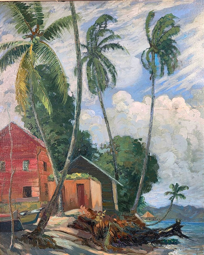 Jean Chardar – Seaside Landscape In Martinique-photo-2