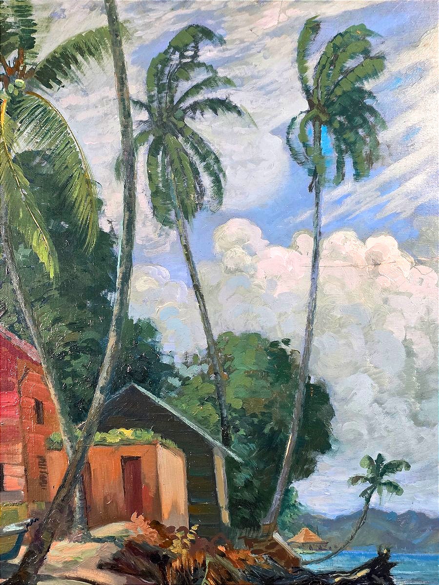 Jean Chardar – Seaside Landscape In Martinique-photo-3