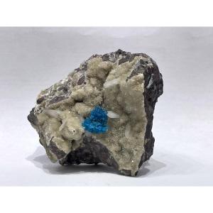 Cavaniste sur Heulandite - Pierre naturelle brute 