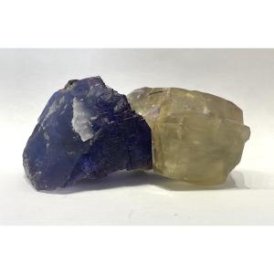 Fluorite And Calcite - Rare Minerals - 351 G