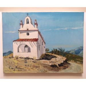 Rémy Peyranne ( 1935 - 2018) - Banyuls Notre Dame De La Salette - Painting Oil -