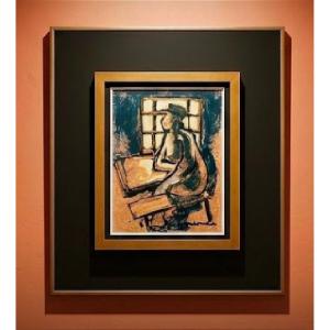 Jef Friboulet (1919–2003) – A Norman Figure At The Window 