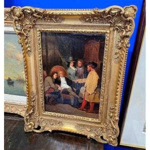 attributed To Ernest Meissonier (1815–1891) – Historical Genre Scene From The 17th–18th Centuries