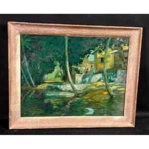 Charles Chardar (1885–1969) – Scene Of Daily Life In Martinique: Washerwomen