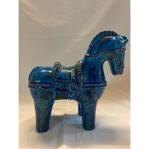  Cheval émaillé Aldo Londi Pour Bitossi 1960.