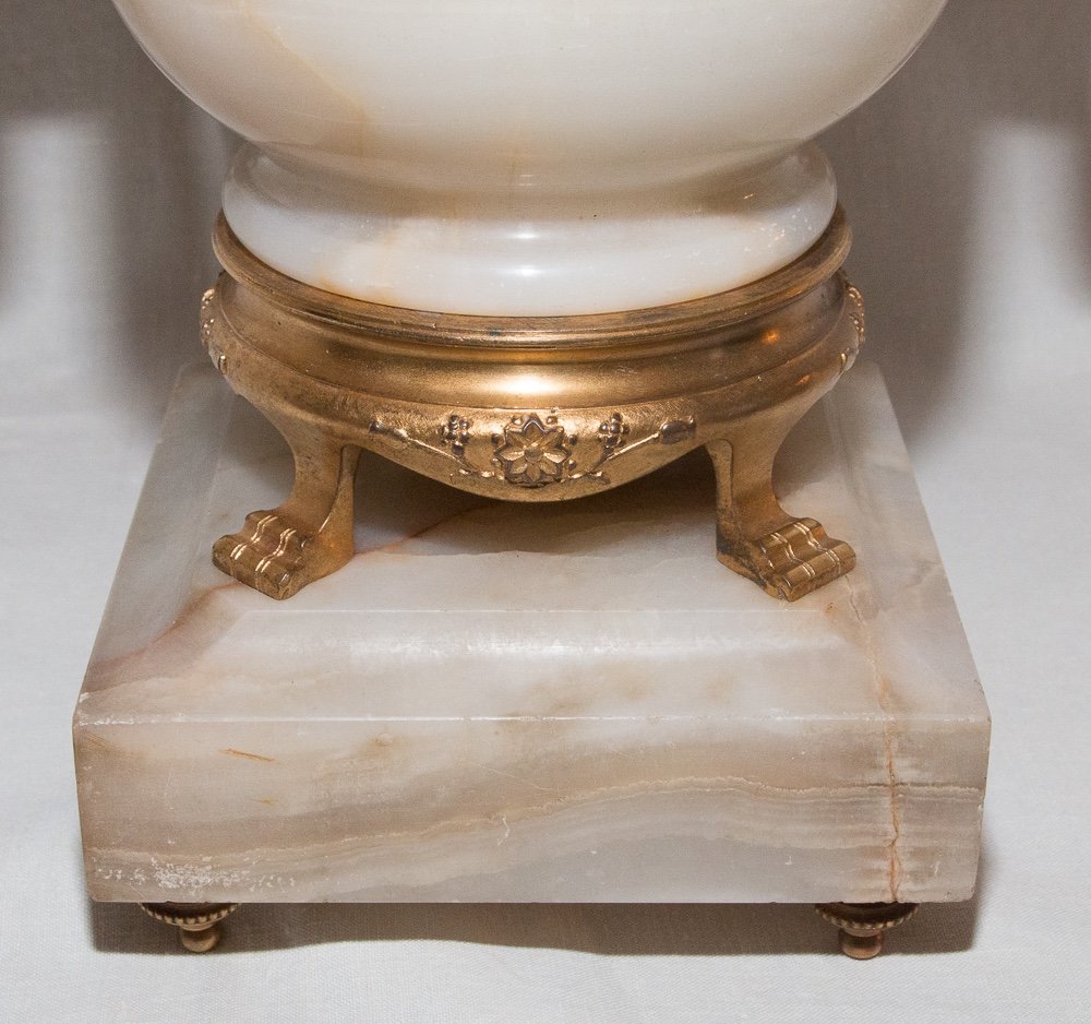 Coupe  En Onyx Et Bronze Doré  Eugène Cornu (1827- 1899)-photo-2