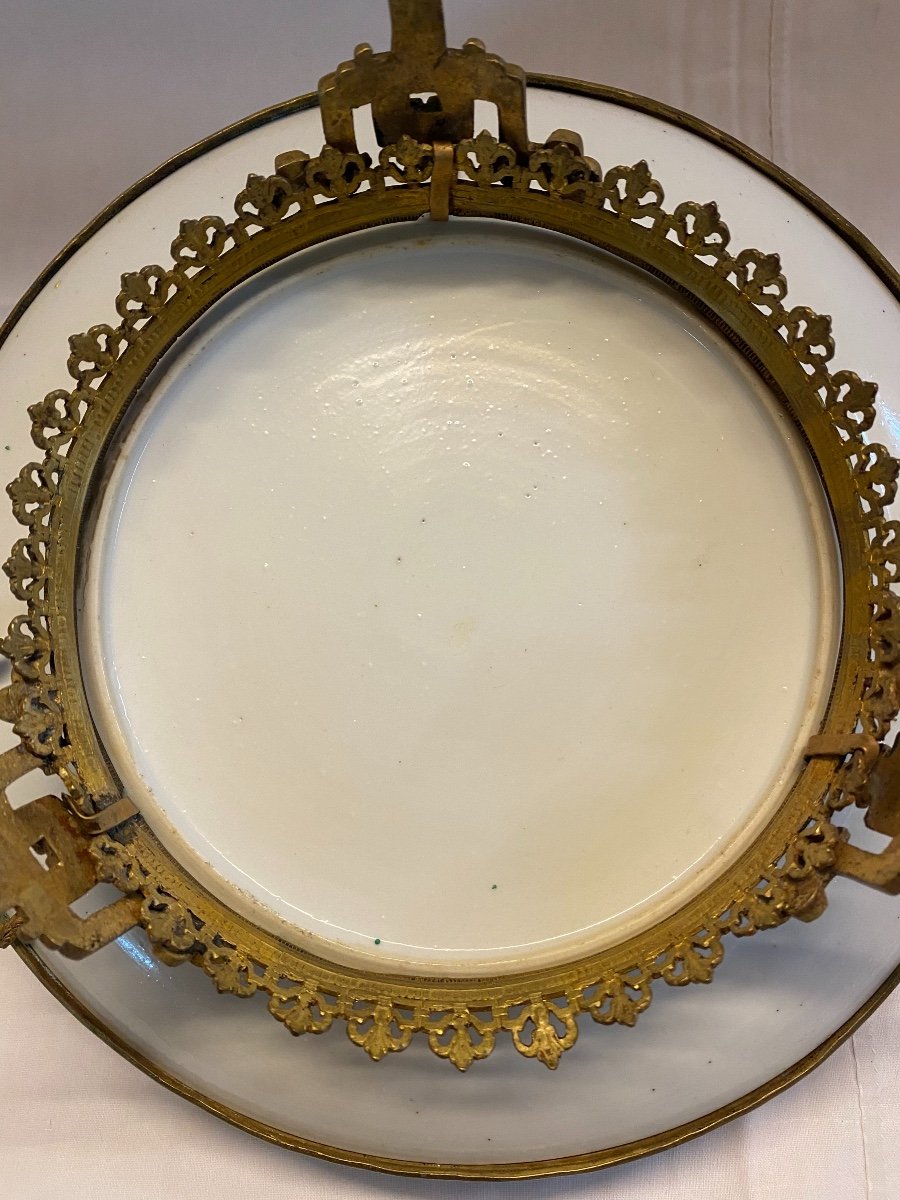 Coupe En Porcelaine De Canton Et Bronze XIX ème  -photo-6