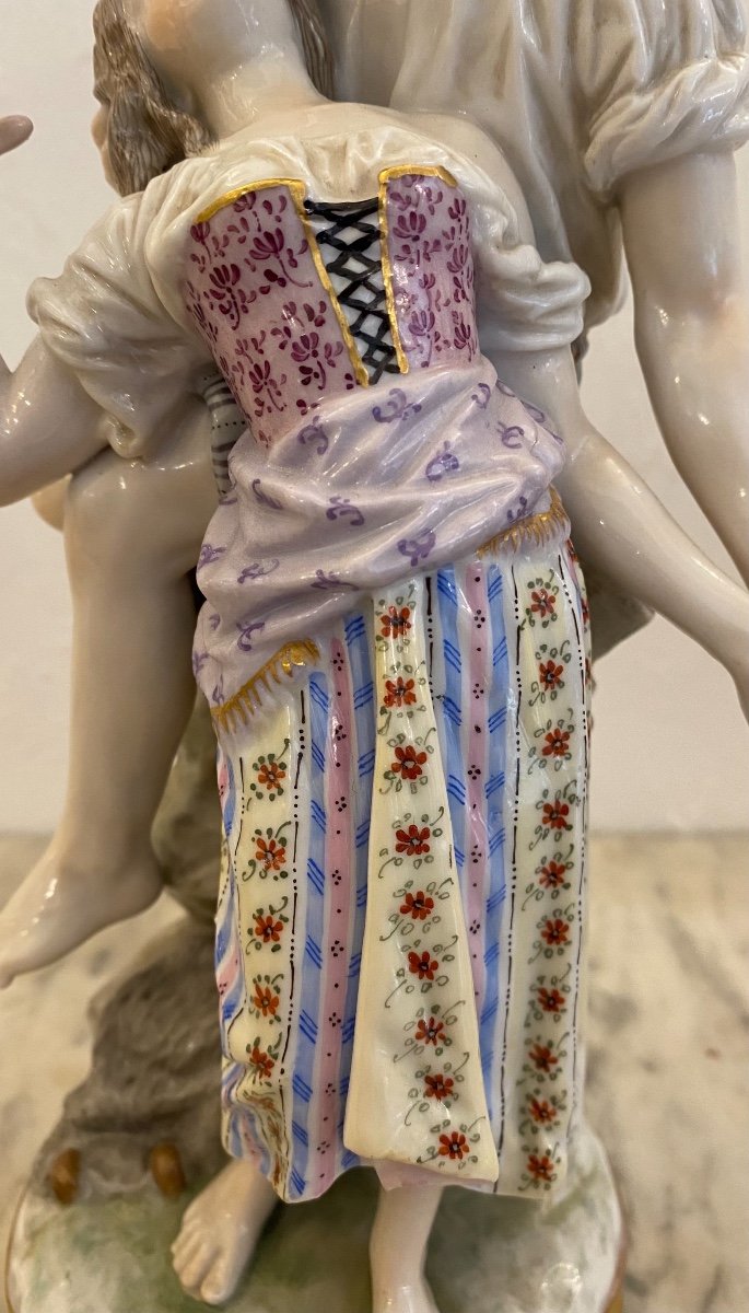 Couple En Porcelaine Allemande Fin XIXéme Siècle-photo-2