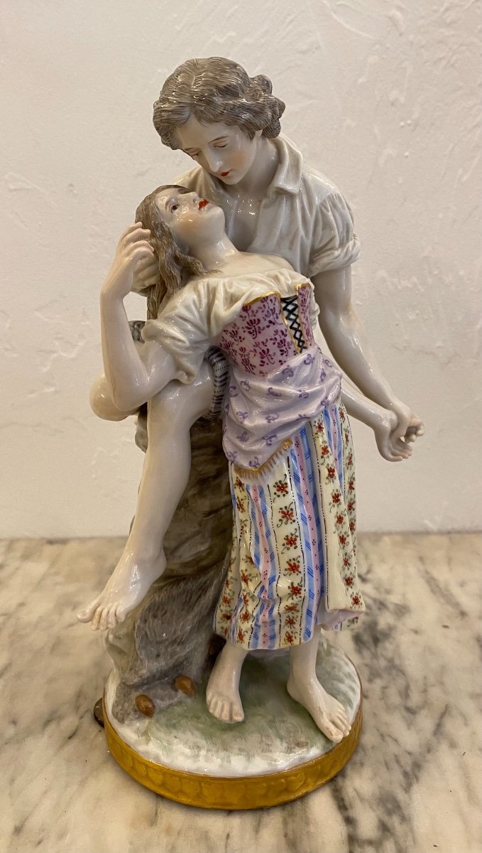 Couple En Porcelaine Allemande Fin XIXéme Siècle