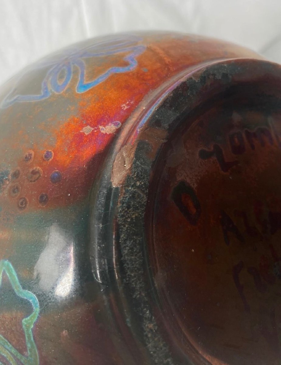 Iridescent Vase Signed Zumbo-photo-6