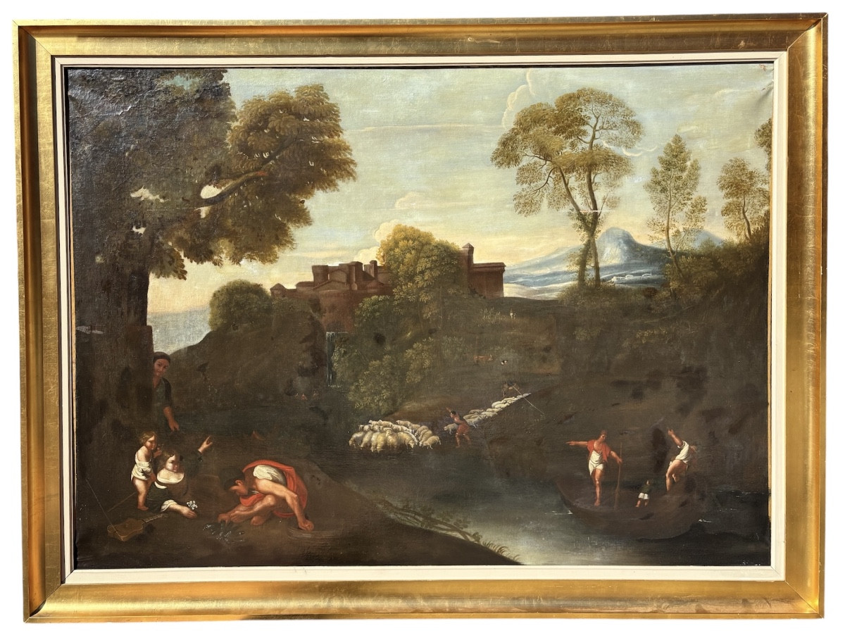 Large Painting From The 18th Century After Dominiquin