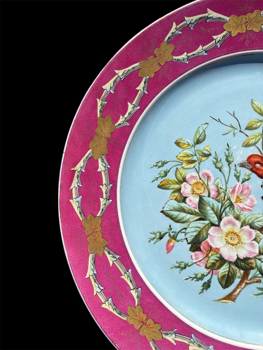Large Earthenware Dish From Creil And Montereau -photo-3