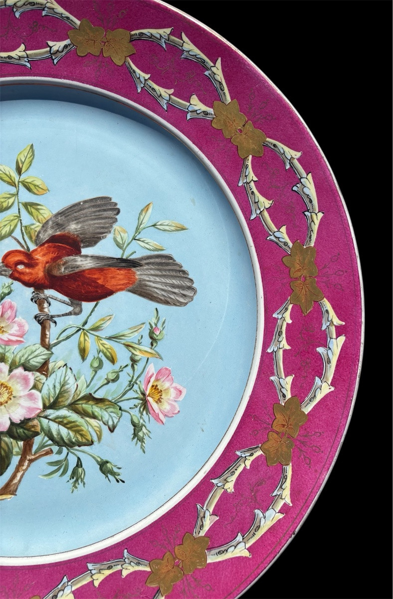 Large Earthenware Dish From Creil And Montereau -photo-4