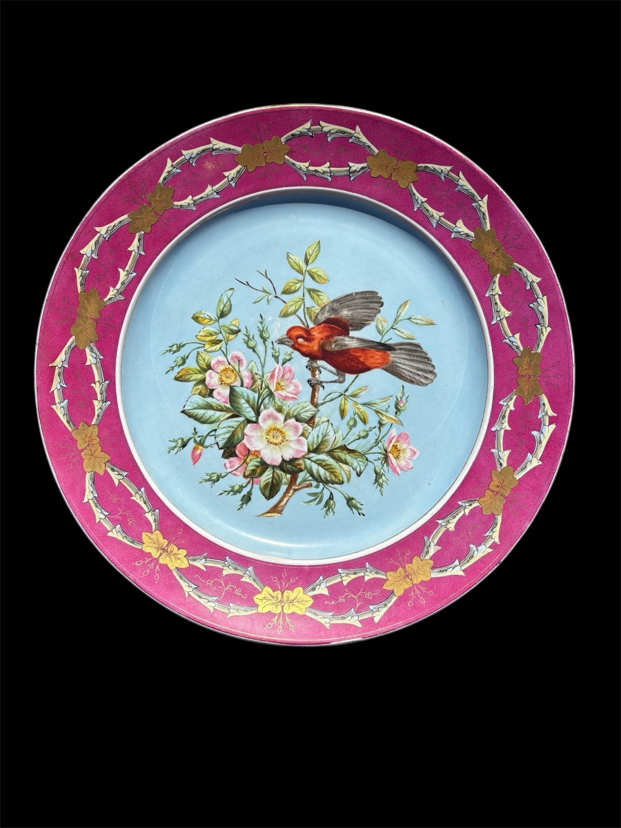Large Earthenware Dish From Creil And Montereau 
