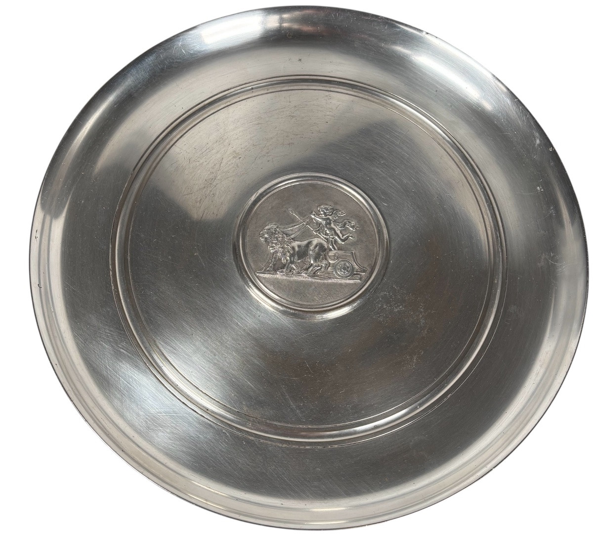 Silver-plated Bronze Cup With Neoclassical Napoleon III Decoration-photo-5