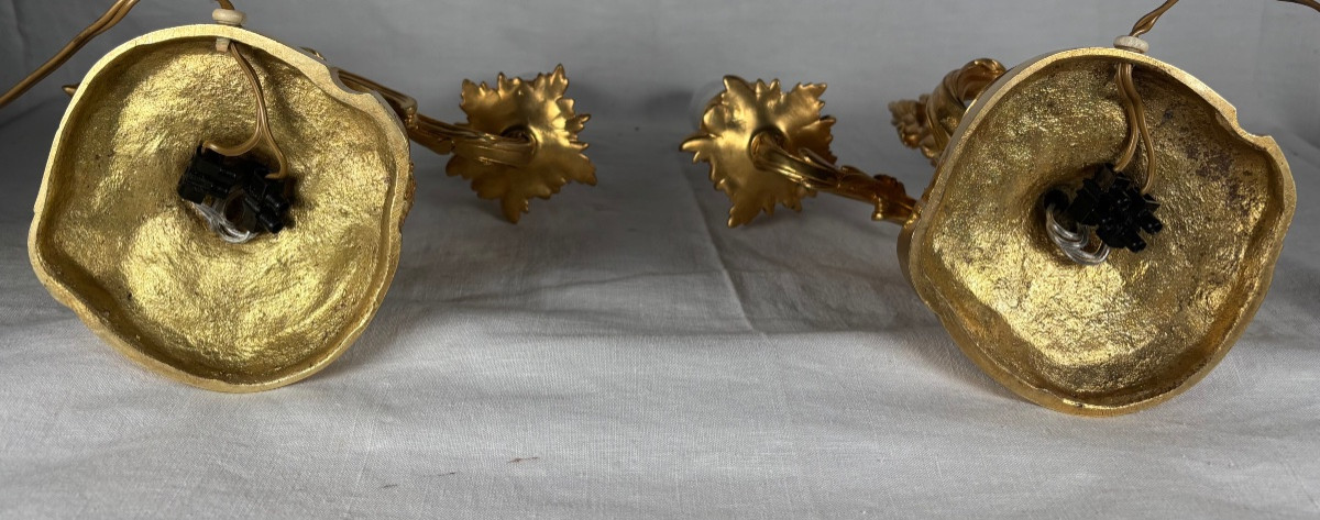 Pair Of Louis XV Style Lamps By Colin Et Jollet & Cie, Early 20th Century -photo-7