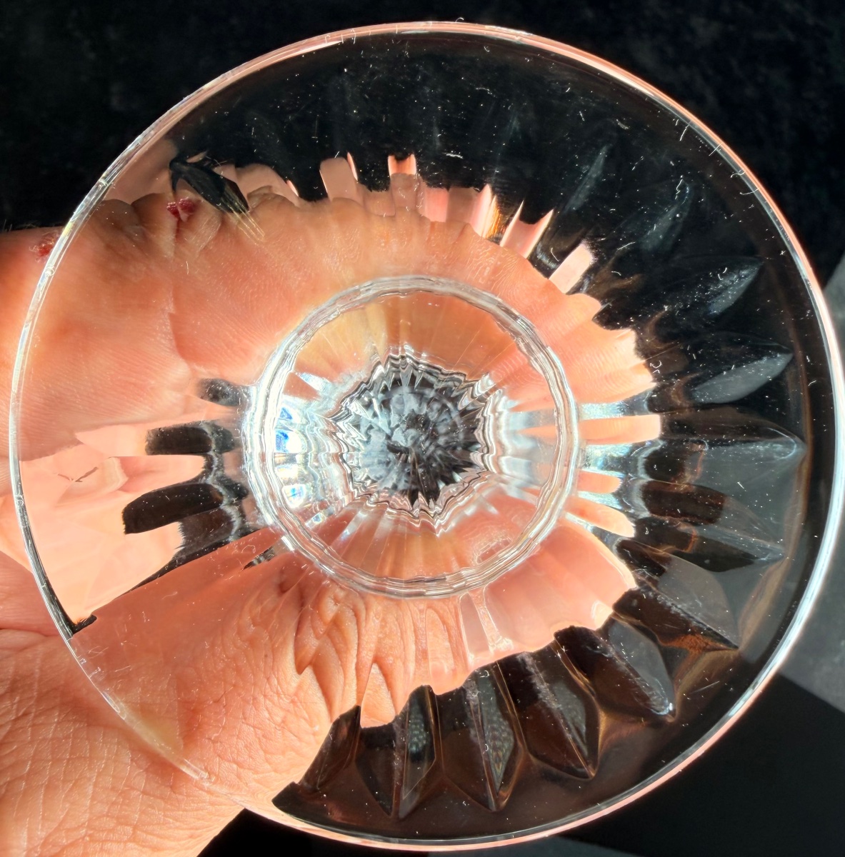 Série de 7 verres à eau cristal Saint-Louis modèle Trianon -photo-4