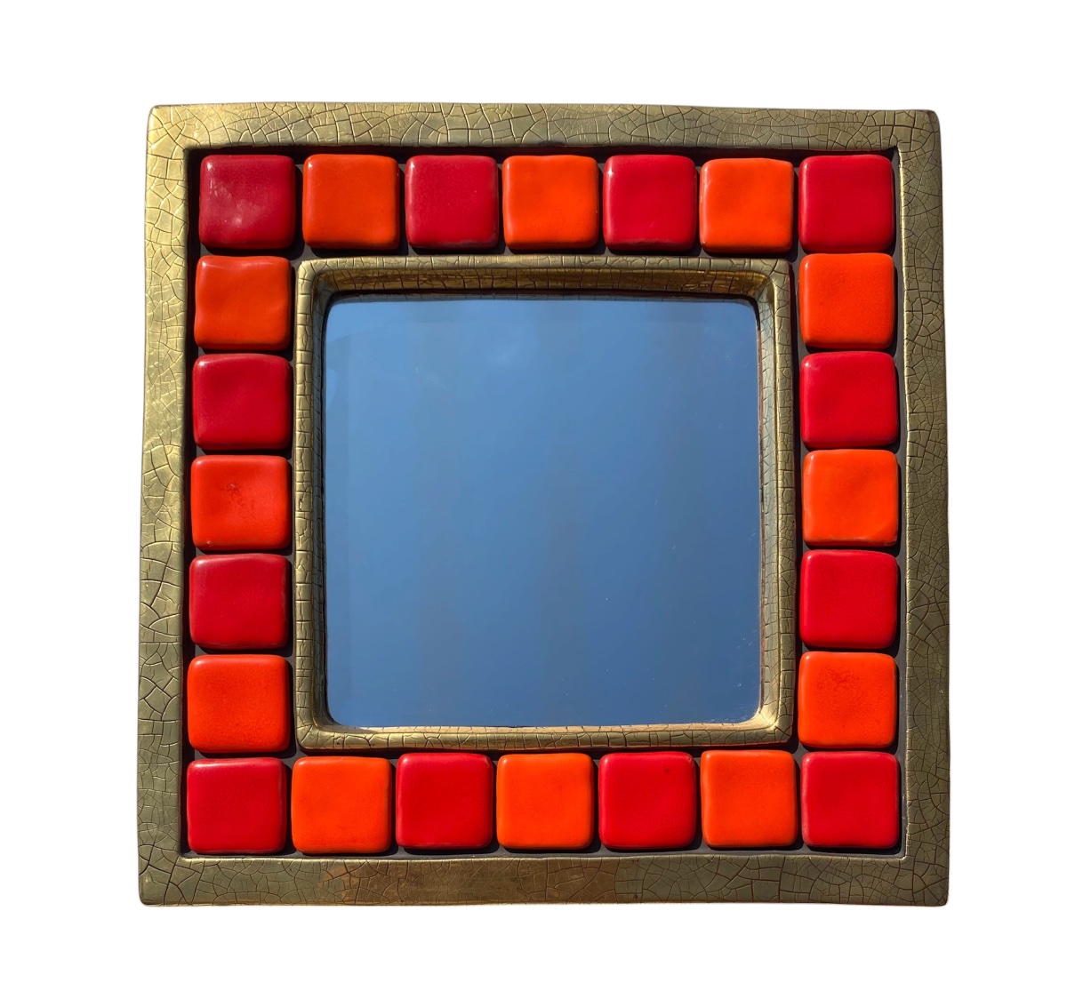 Ceramic Mirror By Mithé Espelt, Circa 1960