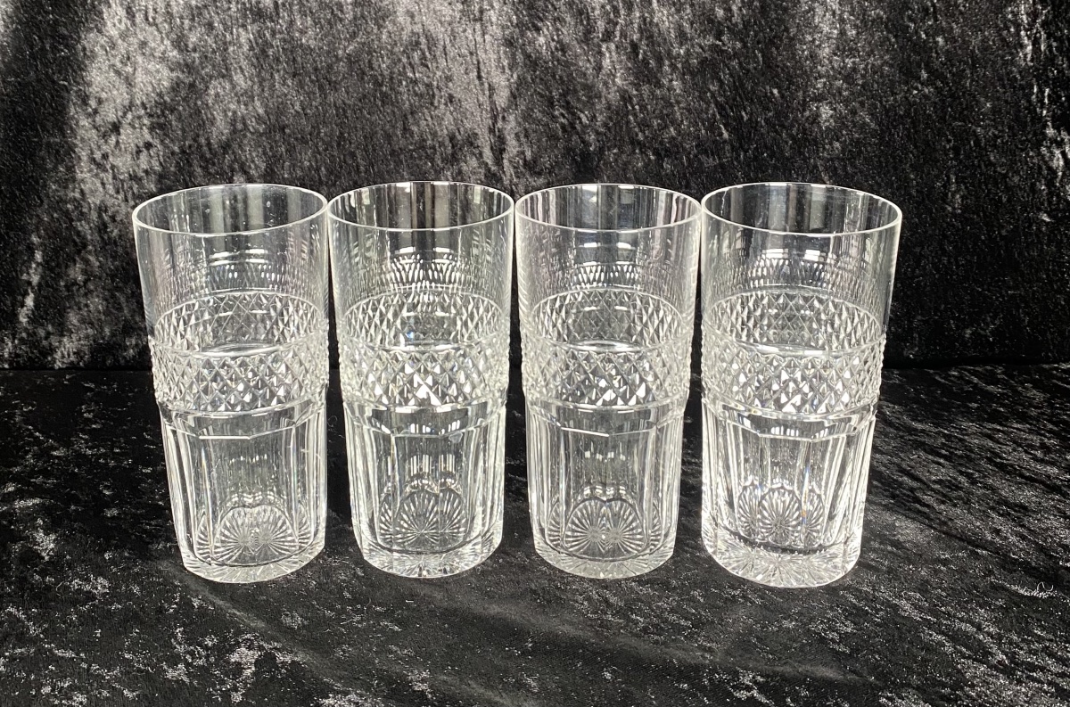 SÉRIE DE 7 CHOPE CRISTAL SAINT-LOUIS MODÈLE TRIANON -photo-4