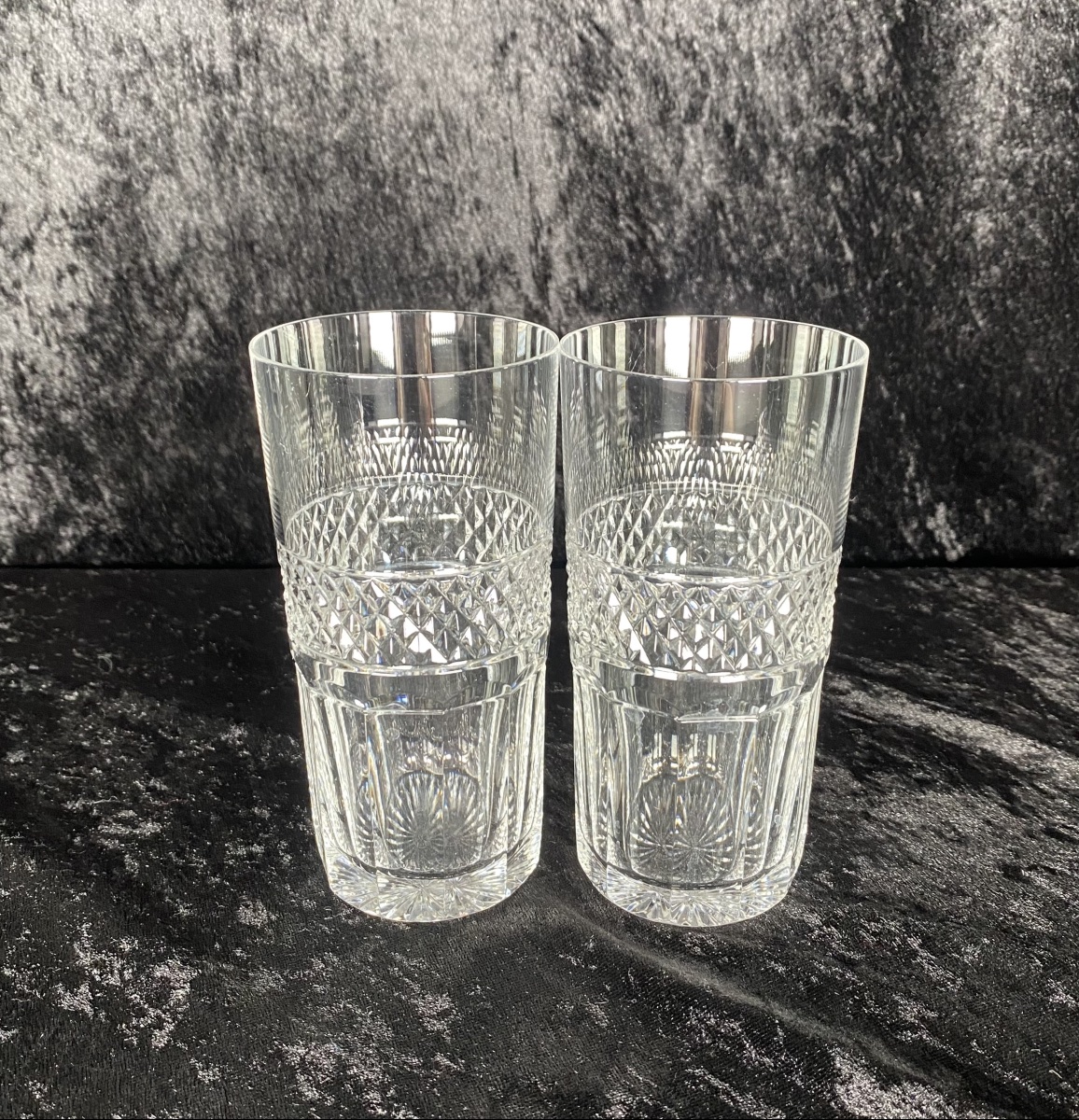 SÉRIE DE 7 CHOPE CRISTAL SAINT-LOUIS MODÈLE TRIANON -photo-2