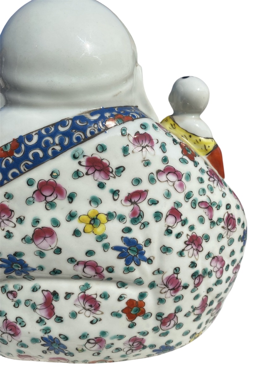 Bouddha rieur Porcelaine de Chine Période République -photo-6