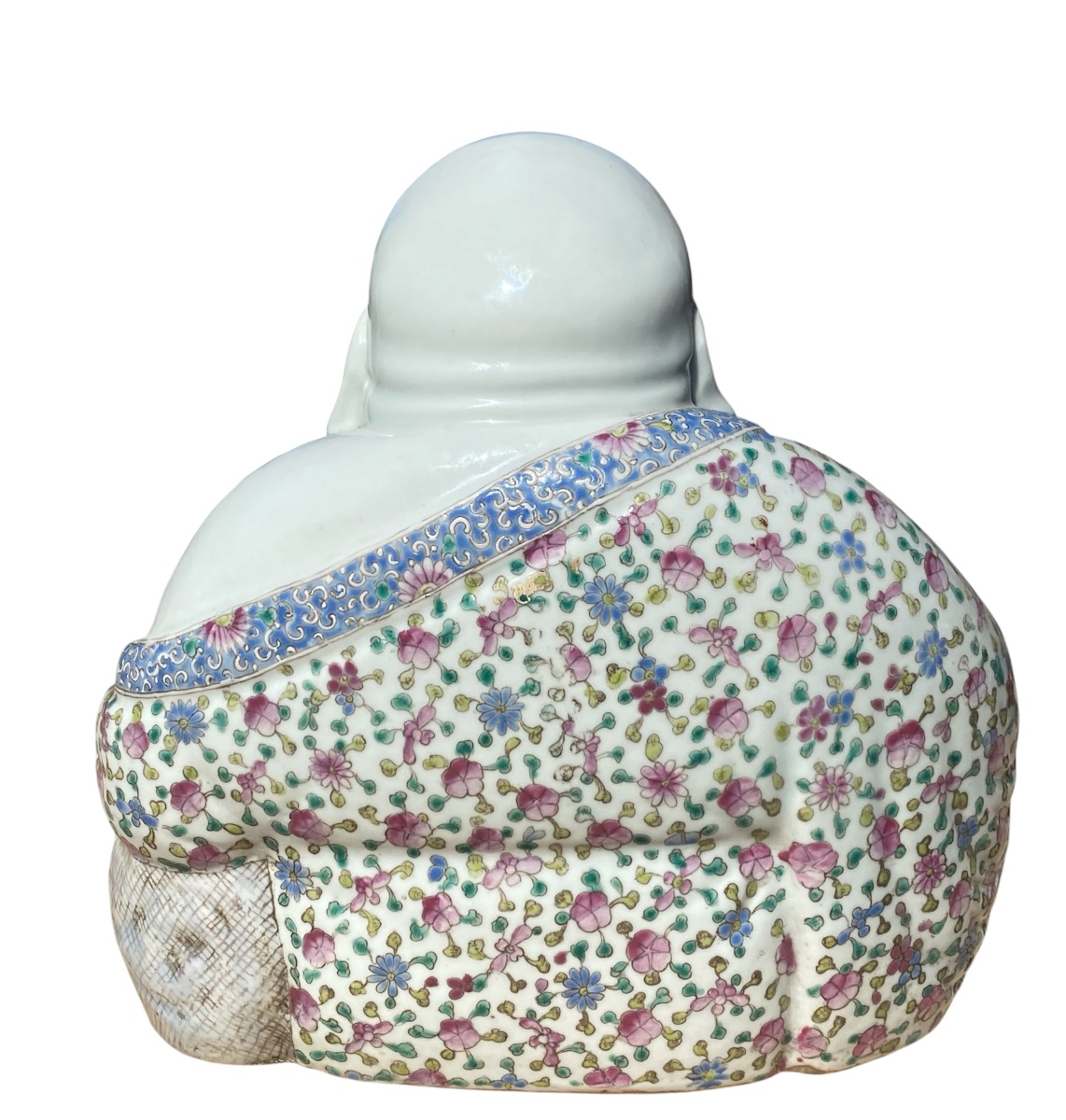 Smiling Buddha, Chinese Porcelain, Republic Period-photo-2
