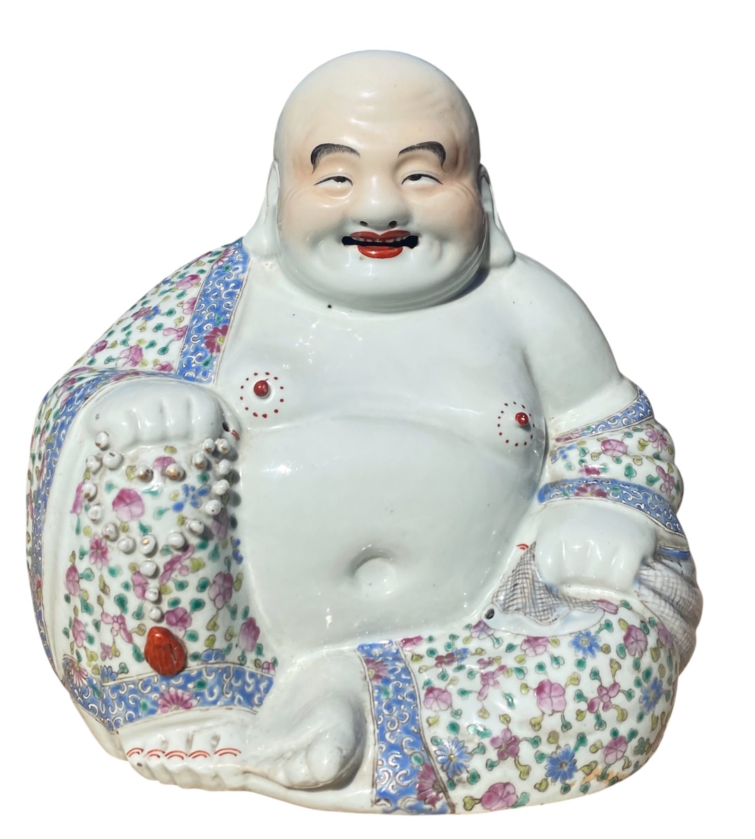 Smiling Buddha, Chinese Porcelain, Republic Period