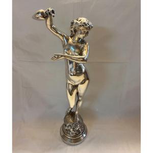  Vénus En Bronze Argenté Début XXéme Val D’osne